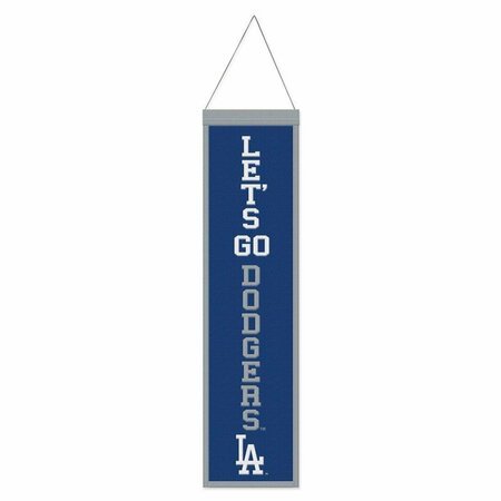 TOKENS 8 x 32 in. Heritage Slogan Design Los Angeles Dodgers Wool Banner TO3350921